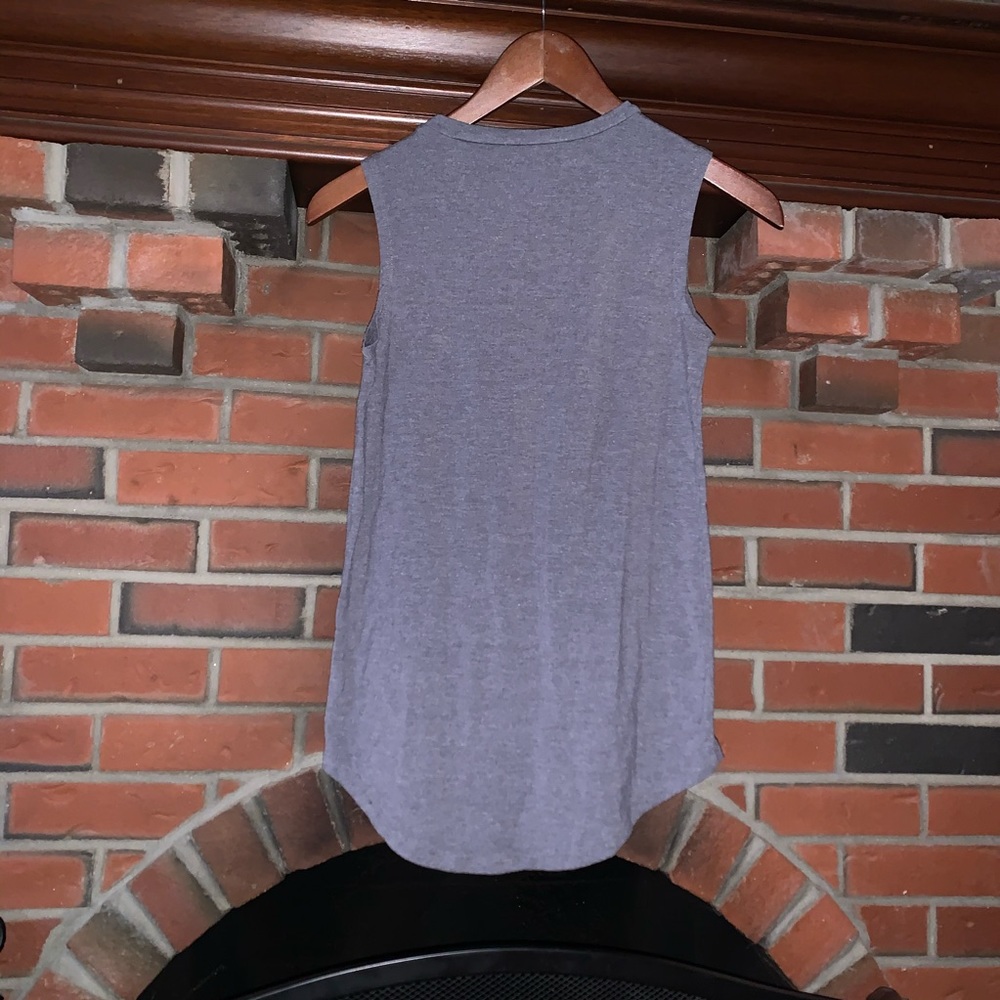 Gray Graphic Tank Top - Picture 2 of 4